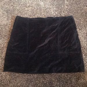 Navy blue velvet GAP skirt size 10